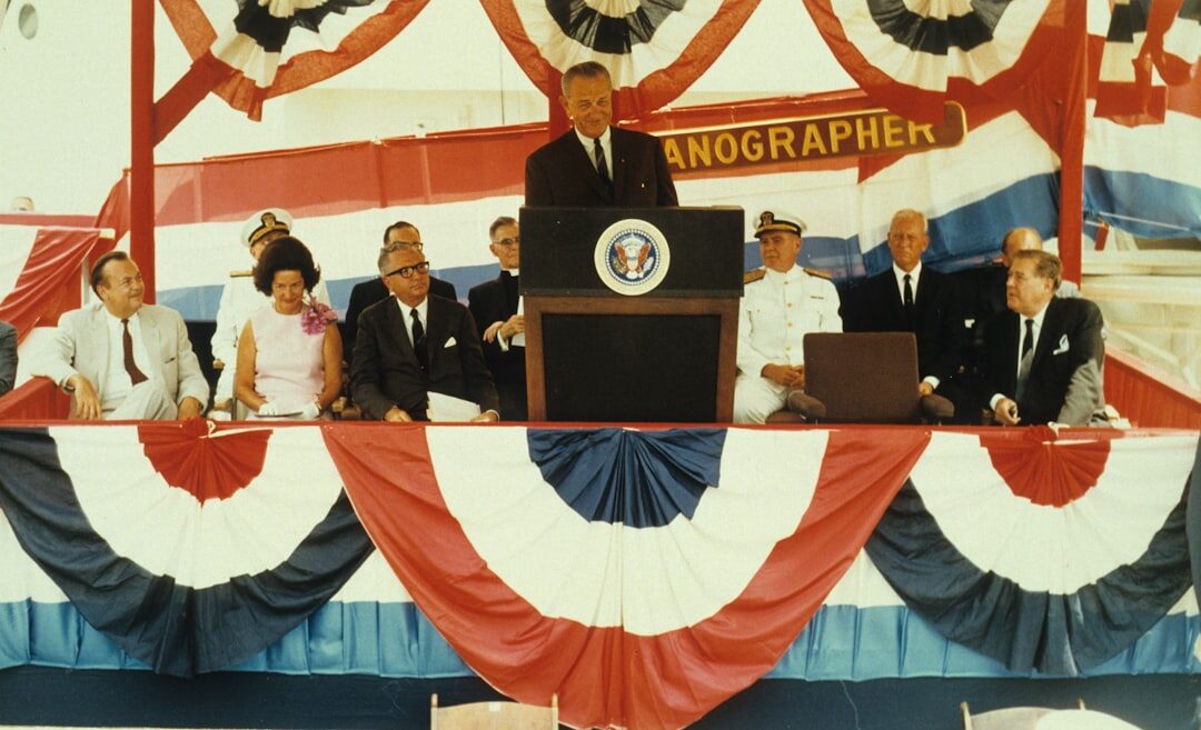president giving speech