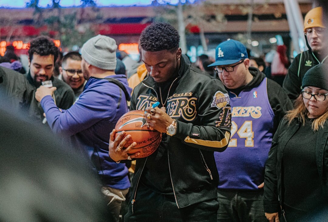 player signing autograph