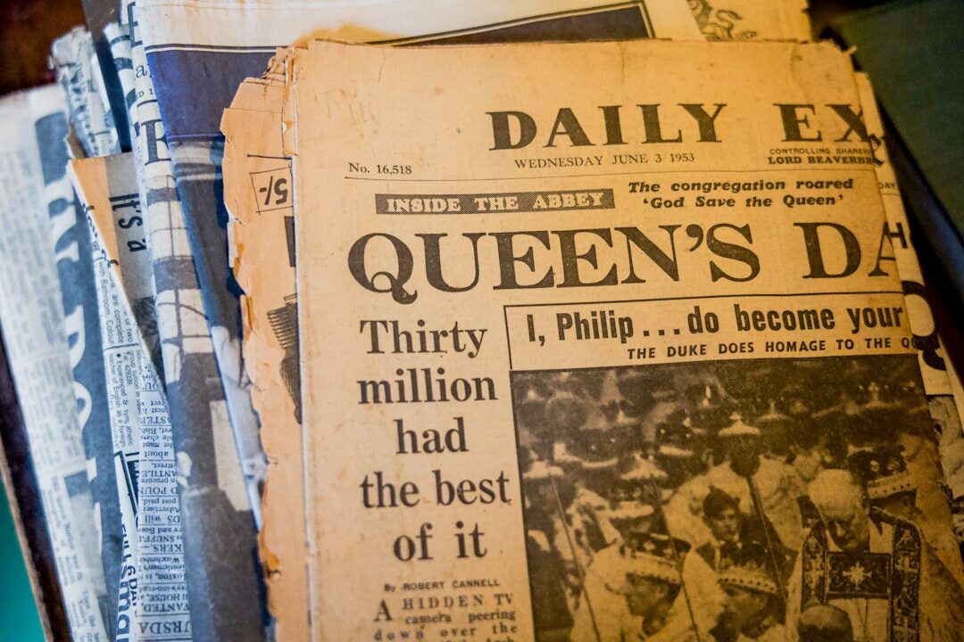 newspaper headline