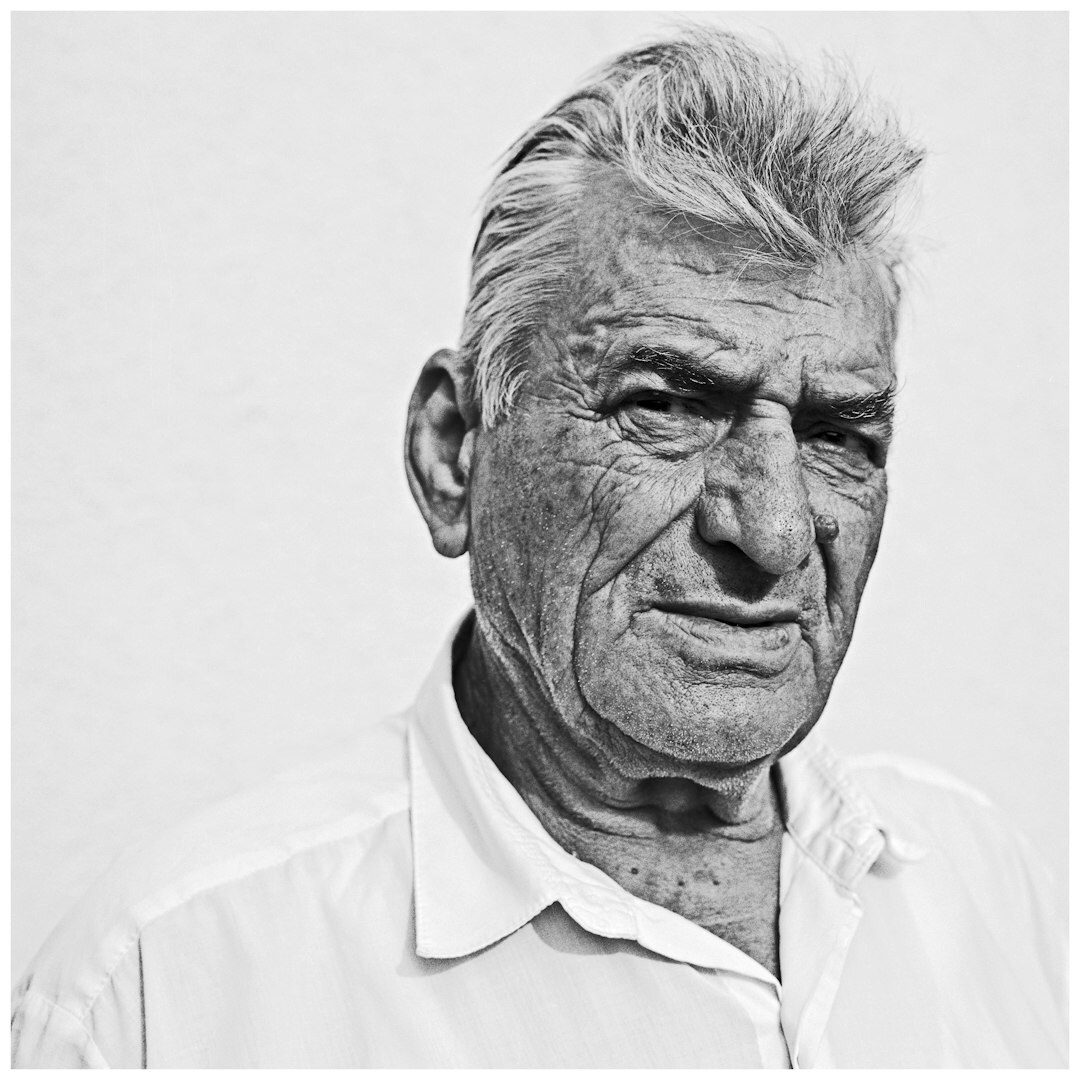 Studio portrait of a Croatian man journalist