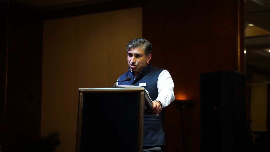 president giving speech